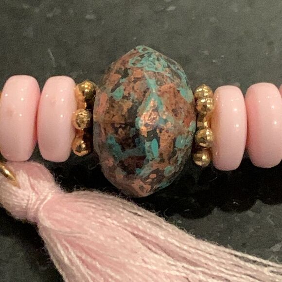 Set of 4 Hamsa Bohemian Bracelet Stack Tassel Beads Evil Eye Men’s Unisex Gift - Picture 6 of 11